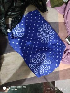 Vibrant Blue Bandhani Dupatta
