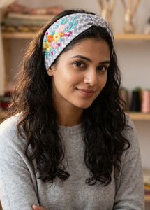 New Embroidered Floral Headband