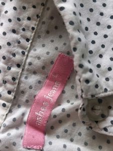 Chic Polka Dot Short Sleeve Shirt