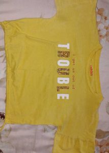 Cute Yellow 'Trouble' Tee