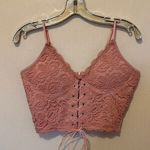 Lace Corset Crop Top