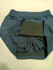 Navy Polka Dot Skort for Casual and Active Wear