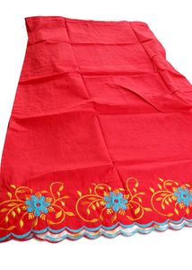 Embroidered Red inskirt 7 parts new