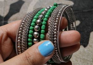 Pack of 3-Boho Beaded Charm Bracelet Set