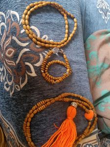 boho classic wooden beaded mala bracelet