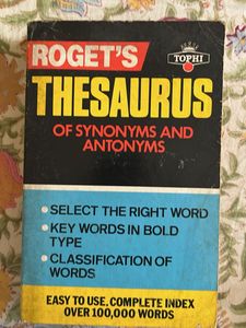 Roget's Thesaurus of Synonyms and Antonyms