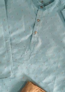 Men's Light Blue wedding Kurta Set