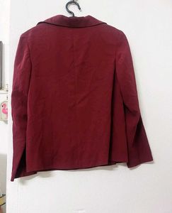 Maroon Button-Up Shirt