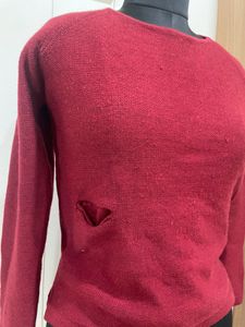 Valentine Red Knit Top