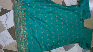 Turquoise Embroidered Kurta