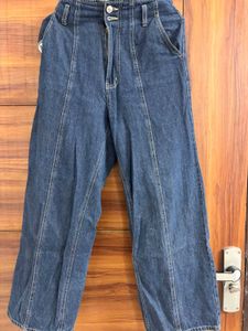 Wide Leg Denim Jeans