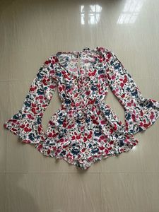 Floral Print play suit