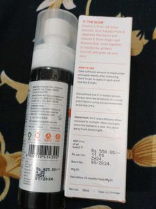 Plum Mandarin &amp; Vitamin C Moisturizer and toner