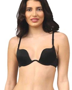 Black Plunge Bra