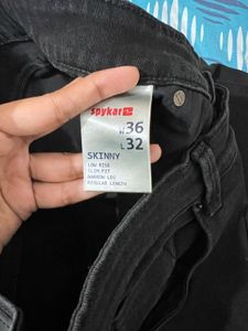 Spykar Black Jeans- 36