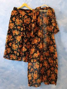 Floral Kimono &amp; Palazzo Set