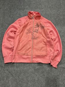 Pink Floral Zip-Up Jacket