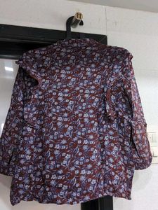 Chic Floral Print Top