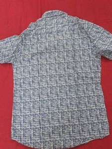 Men's Blue &amp; White Checkered Shirt