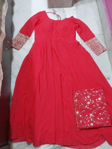 Elegant Magenta Anarkali Suit