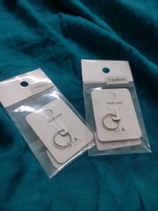 Gold & Silver Hoop Earrings - SIA