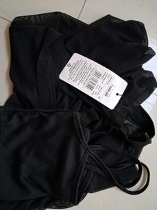 high neck sheer top with cami