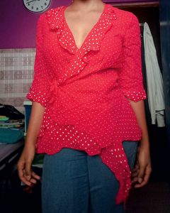 Strawberry Wrap Top