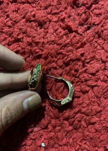 Unique Gold-Tone Stud Earrings