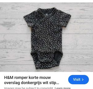 H&amp;M Baby Girls Polka Dot Wrap Bodysuit