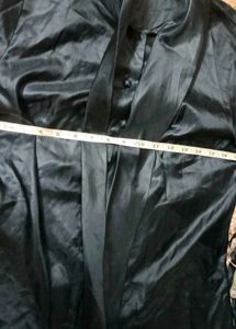 Aesthetic Formal Black Satin Shirt