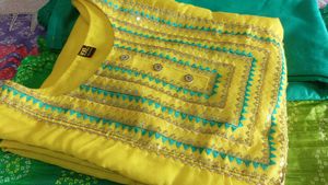 Haldi - mehndi 2-in-1 suit set