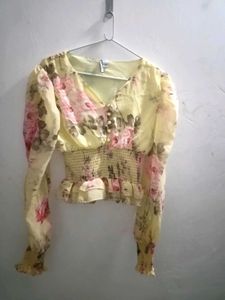 Floral Smocked Blouse