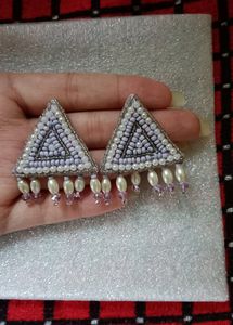 Lavender White Women's Earrings