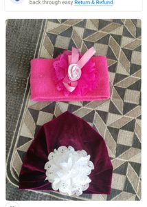 Baby Girl Headband and Turban Set