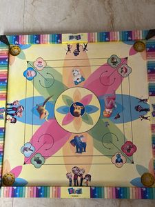 Colorful Kids Carrom Board Game
