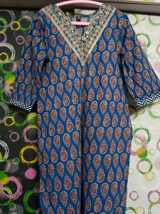 Stylish Blue Printed Kurta