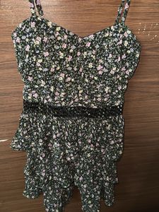 Floral Ruffle Mini Dress