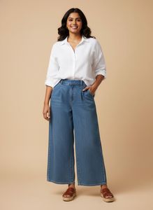 Wide Leg Denim Jeans