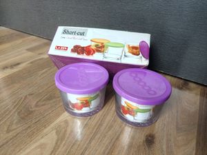 2 Glass Containers With Lid