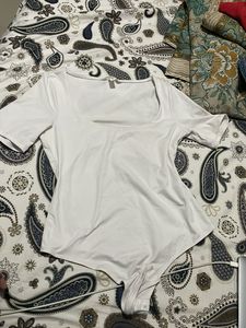 White Bodysuit Top