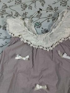Cute Lilac Dress with Bows