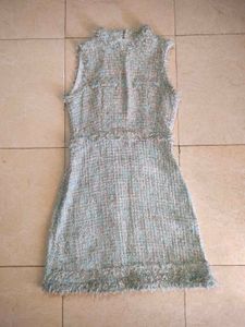 Korean Elegant Tweed Sleeveless Dress 💎🪞📀🌔🎐🧚