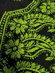 Embroidered Black Kurta