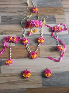 Heavy Floral Jewellery Set for haldi