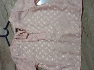 Elegant Pink Floral Blouse