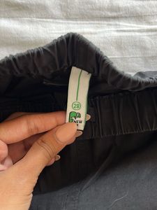 Black Wide Leg Track Pants