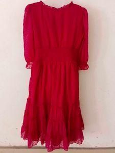 SMOCKED TIERED DRESS
