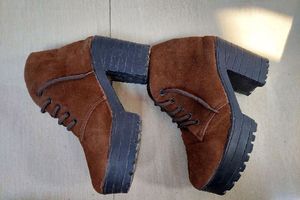 Brown Suede Ankle Boots