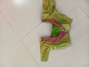 Elegant Pink Saree with Blouse