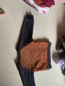 Boys &amp; Girls Orange &amp; Black Sweatshirt